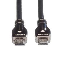 ROLINE HDMI Ultra HD Kabel met Ethernet, M/M, zwart, 7,5 m - thumbnail