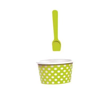 Zak!Designs Dotty Ijsbak met Lepel Ø 8 cm Set van 2 Stuks Zak!Designs Dotty Ijsbak met Lepel Ø 8 cm Set van 2 Stuks