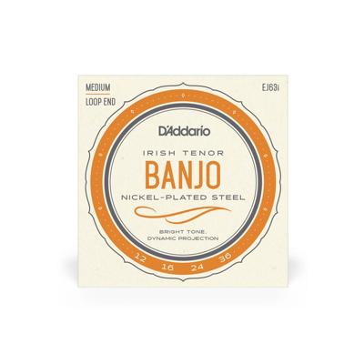 D&apos;Addario EJ63i Nickel Medium 12-36 snaren voor Ierse tenor banjo