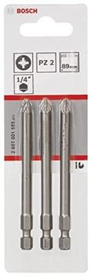 Bosch Accessoires Bit extra-hard PZ 2, 89 mm 3st - 2607001583 - thumbnail