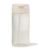 HEMA Schoolbeker met rietje 300ml beige (beige) - thumbnail