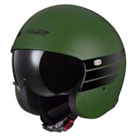 LS2 jet helm "of599 ii spitfire retro" helmet of599 spitf.ii retro xl green/black - thumbnail