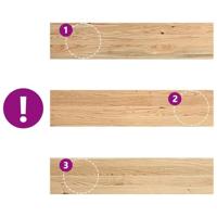 Vensterbanken 2 st onbehandeld 90x20x2 cm massief eikenhout - thumbnail