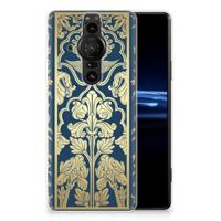 Sony Xperia Pro-I | TPU Case | Beige Flowers - thumbnail