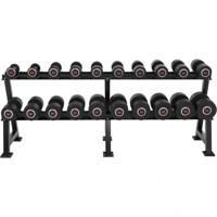 Professioneel dumbell rack met 325 kg dumbells - thumbnail