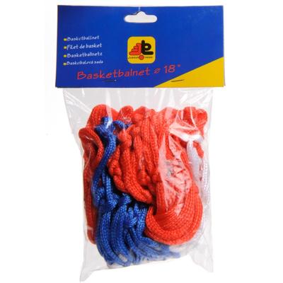 Basketbalnet rood/wit/blauw (LOS NET)