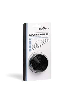 Durable Klittenbandkabelbinders CAVOLINE® GRIP 20 503201 Zwart 20 mm 1 stuk(s) 1000 mm