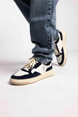 Off The Pitch Breathe Sneakers Heren Blauw/Beige - Maat 41 - Kleur: BeigeDonkerblauw | Soccerfanshop