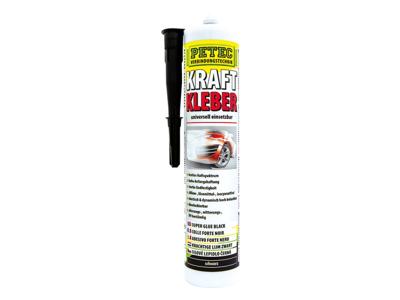 PETEC univertseel lijm "kraftkleber" power adhesive black 290m cartridge