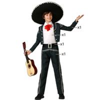 Kostuums voor Kinderen Mariachi - Maat: 7-9 Jaar - Maat: 7-9 Jaar - thumbnail