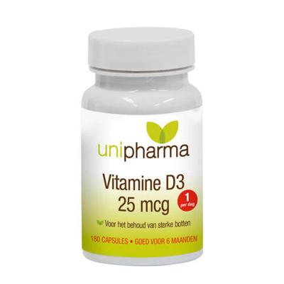 Unipharma Vitamine D3 25mcg Capsules