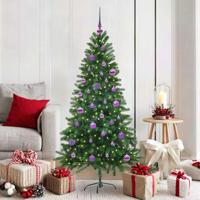 VidaXL Kerstboom met 150 led met standaard groen 150 cm pe - thumbnail