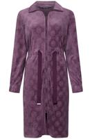 Velours badjas donkerpaars Pastunette - thumbnail