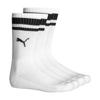 2-Paar sport sokken Heritage Stripe - Gestreepte katoenen sokken - Dames - Heren witte sokken - 46 - 46 - 46 - 46 - thumbnail