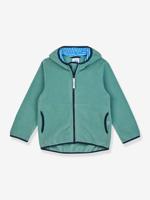 Fleece kinderjas PAUKKU FINKID, zip-in binnenjas turquoiseblauw - thumbnail