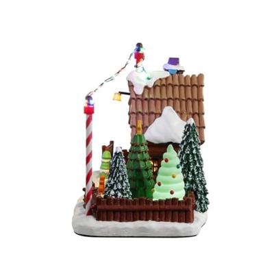 Lemax lou&apos;s tree farm verlicht kersthuisje Sugar &apos;N&apos; Spice 2023