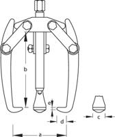 Gedore Universele trekker 3-armig - 8004490 - thumbnail