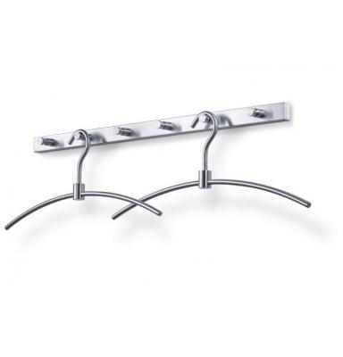 ZACK Accolo kapstok met 6 haken 60cm RVS-look