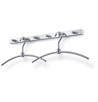 Zack Accolo Kapstok 60x3x4cm Mat Gesatineerd RVS 50662 - thumbnail