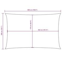 VidaXL Zonnescherm rechthoekig 2x5 m oxford stof beige - thumbnail