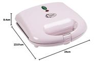 Bestron ASW401P wafelijzer 2 wafel(s) 700 W Roze - thumbnail
