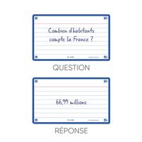 Flashcard Oxford 2.0 75x125mm 80 vel 250gr lijn blauw - thumbnail