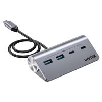 UNITEK HUB USB-C ALUMINIUM 2X USBA 2X USB-C 5GBPS - thumbnail