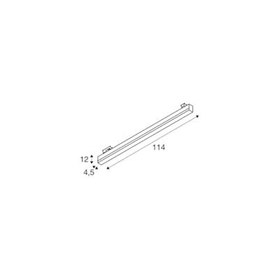 SLV 3-fase lampSight Track zilvergrijs - 1005402