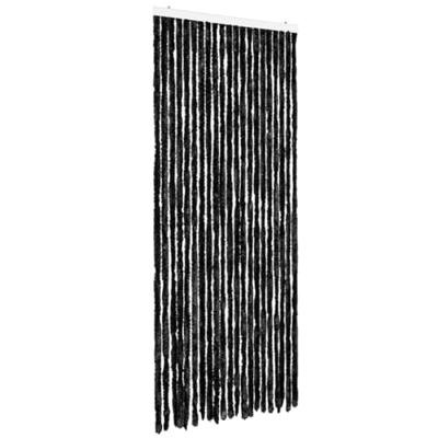 VidaXL Vliegengordijn 90x220 cm chenille antraciet