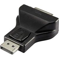 Renkforce RF-4212237 DisplayPort / DVI Adapter [1x DisplayPort stekker - 1x DVI-bus 24+5-polig] Zwart - thumbnail