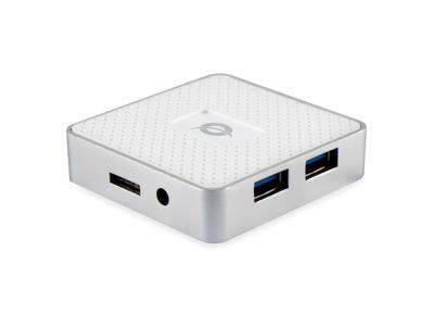 Conceptronic HUBBIES03W interface hub USB 3.2 Gen 1 (3.1 Gen 1) Micro-B 5000 Mbit/s Wit