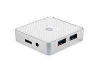 Conceptronic HUBBIES03W interface hub USB 3.2 Gen 1 (3.1 Gen 1) Micro-B 5000 Mbit/s Wit - thumbnail