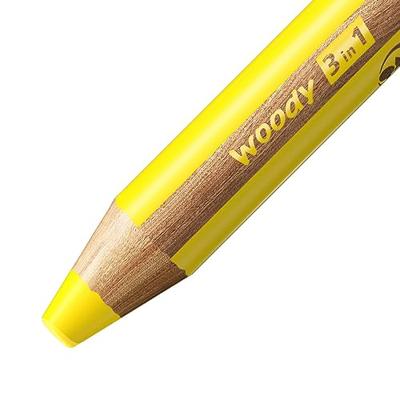 STABILO woody 3 in 1 - multitalent kleurpotlood - geel STABILO woody 3 in 1 - multitalent kleurpotlood - geel