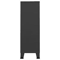 Kledingkast industrieel 67x35x107 cm staal antracietkleurig - thumbnail