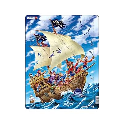 Selecta Larsen legpuzzel het piratenschip , 30st. Selecta Larsen legpuzzel het piratenschip , 30st.