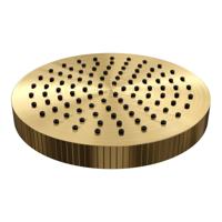 Brauer Stripe regendouchekop Diameter 25 cm goud geborsteld PVD - thumbnail