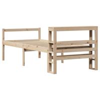 Seniorenbed met hoofdbord massief grenenhout 75x190 cm - thumbnail