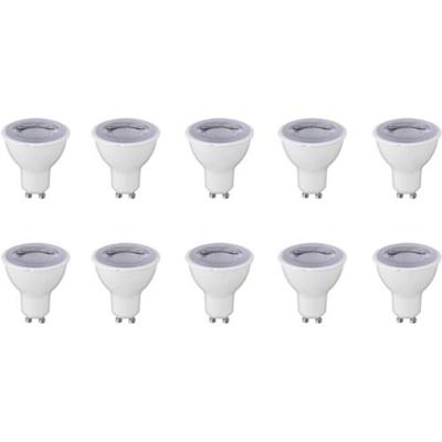 LED Spot 10 Pack - GU10 Fitting - Dimbaar - 6W - Helder/Koud Wit 6400K