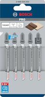 Bosch Accessories 2608634233 Decoupeerzaagblad T 101 AOF Clean for Hard Wood, verpakking van 5 stuks 5 stuk(s) - thumbnail