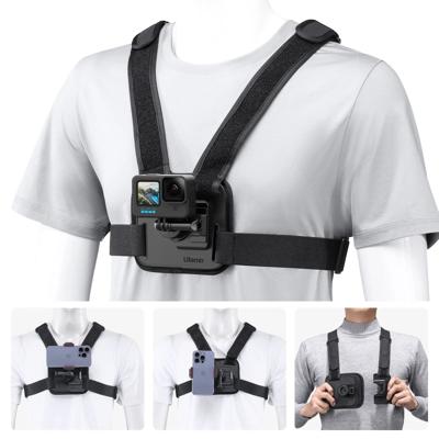 Ulanzi Go-Quick II chest mount voor GoPro en smartphone - handsfree POV-opnames