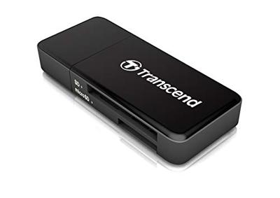 Transcend RDF5K Externe geheugenkaartlezer USB-A 3.2 Gen 1 Zwart - thumbnail