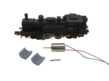 micromotor NA022 motor ombouwset voor Arnold BR 74, K.P.E.V. T12, ÖBB Reihe 674, SNCF 130 TC, SNCB Reeks 96