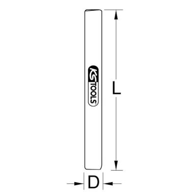 KS Tools 515.1142 5151142 Dopsleutel-verbindingsstift Aandrijving 1/2 (12.5 mm) 26 mm 1 stuk(s)