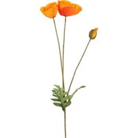 Kunstbloem Papaver oranje - thumbnail