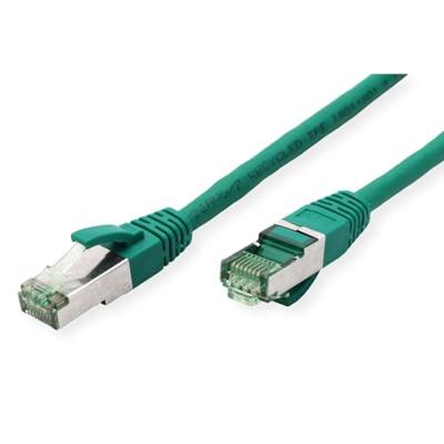 ROLINE RM Patchkabel Cat.6A S/FTP (PiMF), groen, 1 m