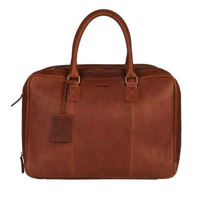 Burkely Antique Avery Worker 15.6" laptop bag-Cognac