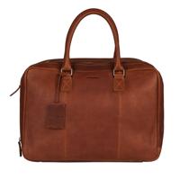 Burkely Antique Avery Worker 15.6" laptop bag-Cognac - thumbnail