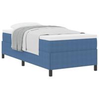 Bedframe Blauw 90 x 200 cm Katoenen stof - thumbnail
