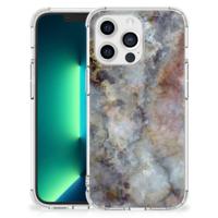 iPhone 13 Pro Max Anti-Shock Hoesje Marmer Grijs - thumbnail