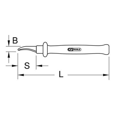 Afzetmes met isolatie, 180 mm KS Tools 117.1328
